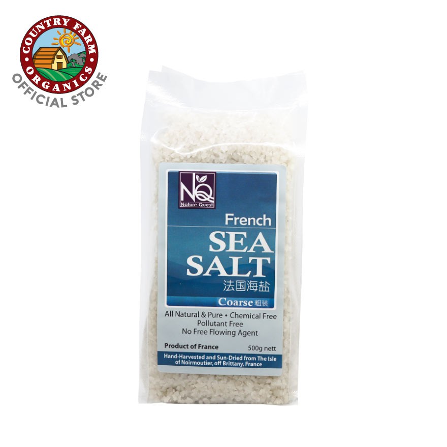 Country Farm Organics Nature Quest Natural French Sea Salt (Coarse) - 500g