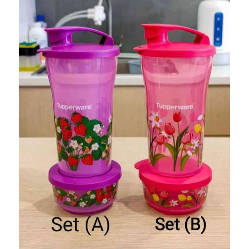 Tumbler Quench and Snack Set Tupperware🎁