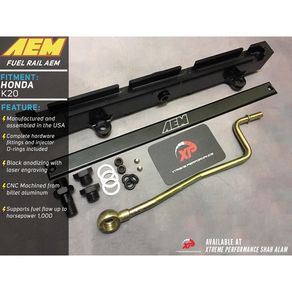ORIGINAL READY STOCK AEM FUEL RAIL FOR HONDA K20 A2 21 A3 Shopee Malaysia