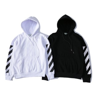 off white striped hoodie