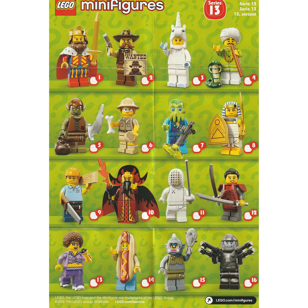 LEGO 71008 SERIES 13 COLLECTIBLES MINIFIGURES 2015 CMF LIMITED EDITION RARE RETIRED | Malaysia