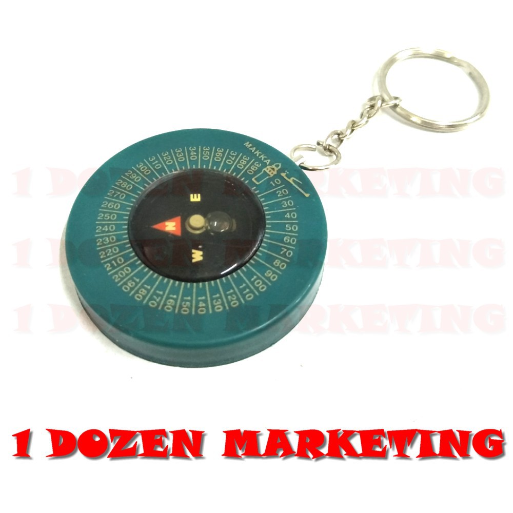 Petunjuk Arah Kiblat Islamic Prayer Finding Compass Keychain Shopee