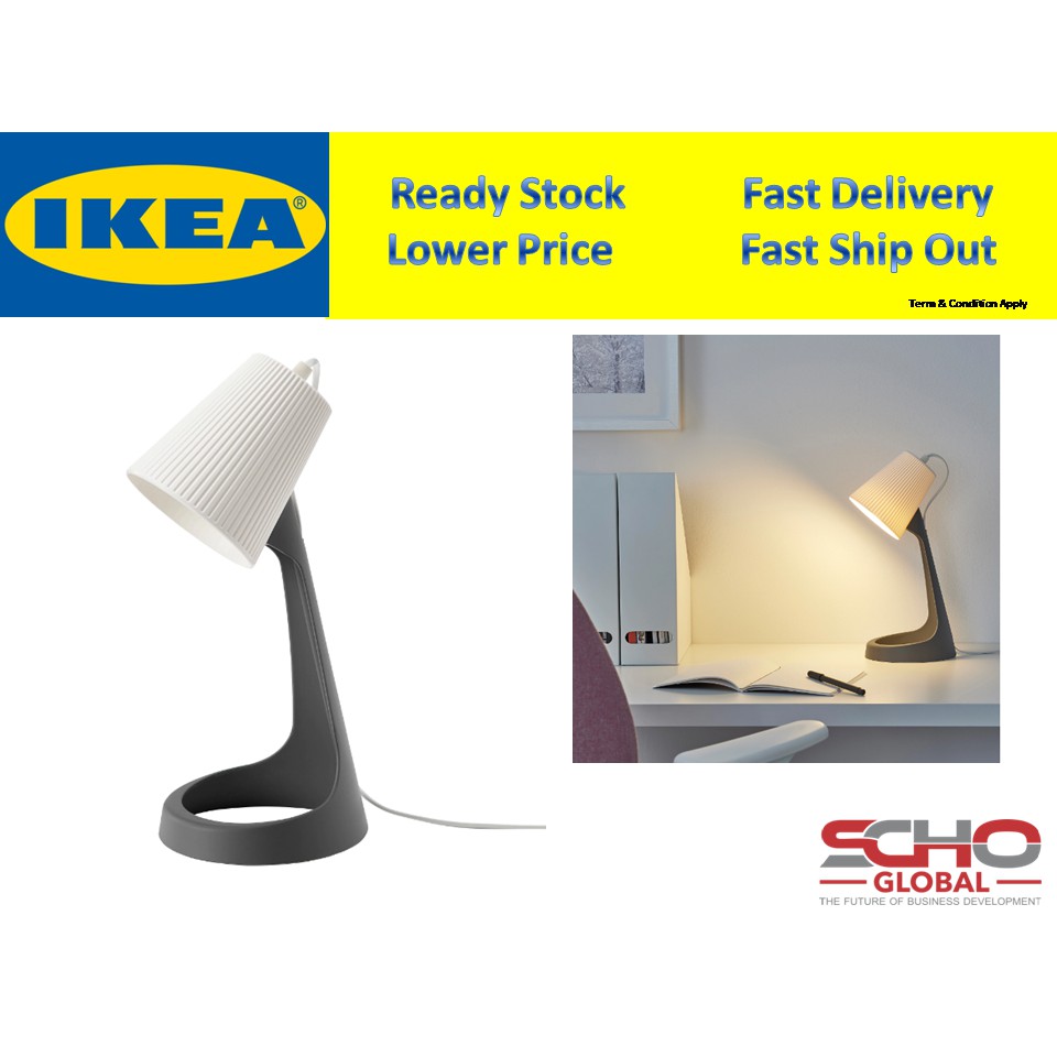 IKEASVALLET Work lamp, dark grey/white Shopee Malaysia