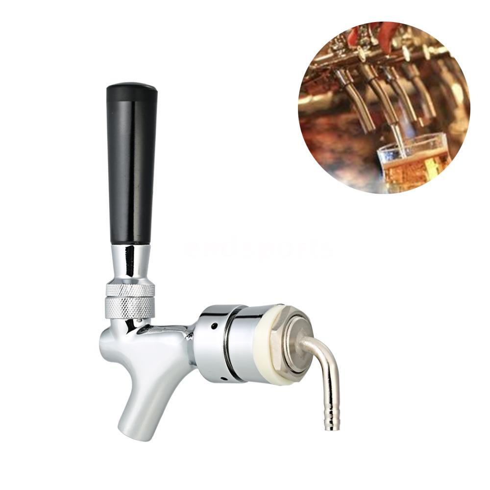 Double-headed Faucet Universal Stainless Steel Tower Faucet Double-headed Beer Water Tap Easy Installation Beer Faucet for Keg Bar Club Household 
