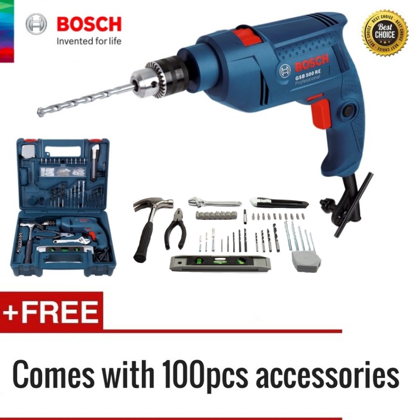 SKplus BOSCH Professional Impact Drill Kit Set (1L0) Shopee Malaysia