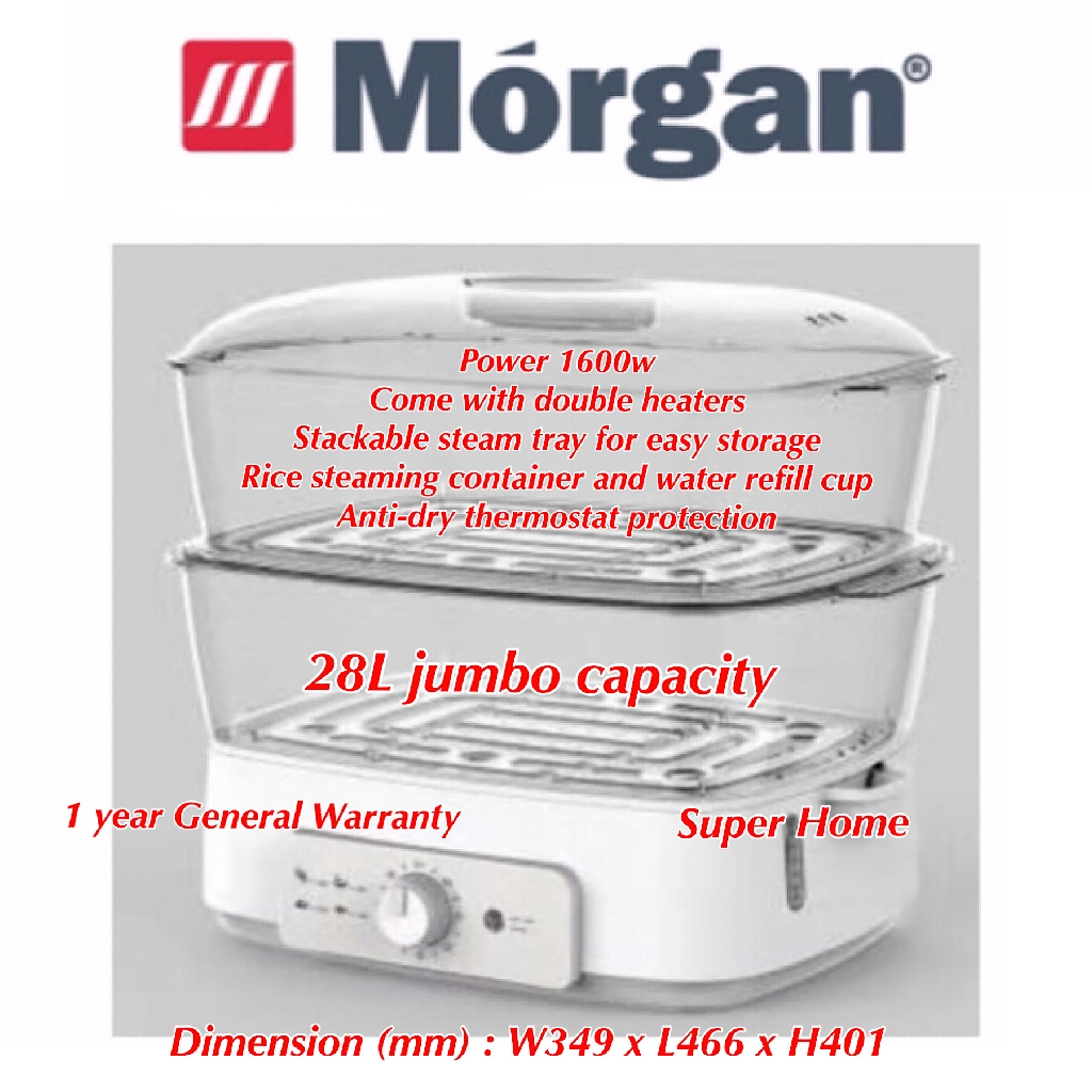 Food Steamer MFS29 NUTRISTEAM (WH) Food Steamer 28L MFS29