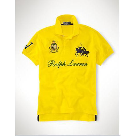 bright yellow ralph lauren polo shirt