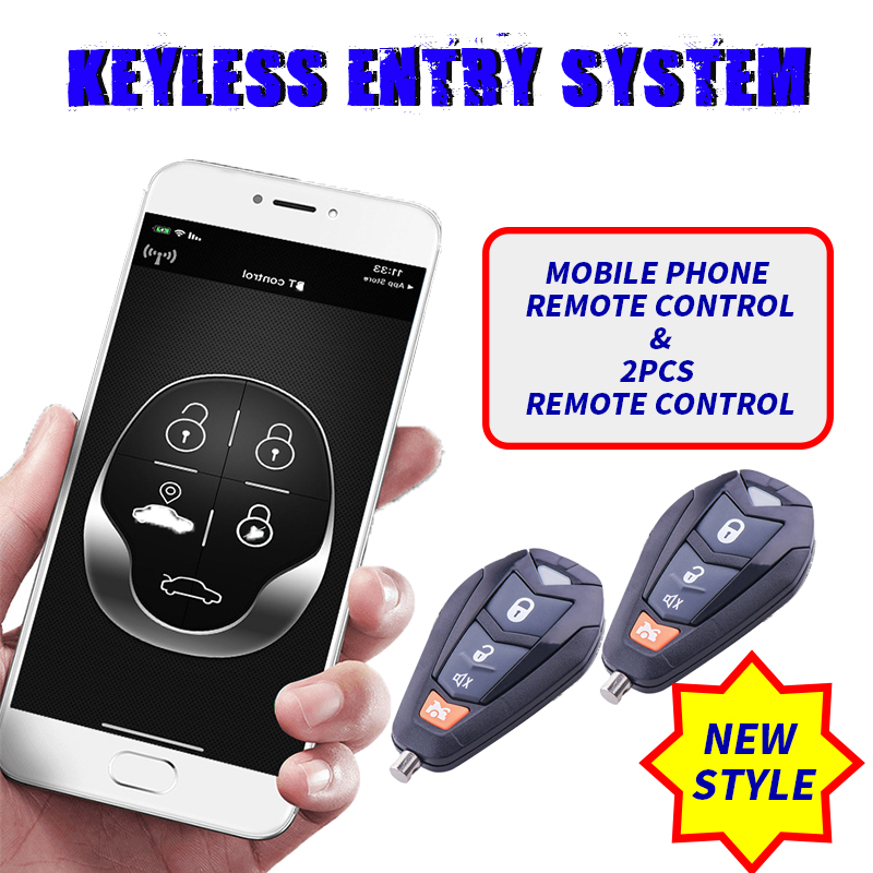 Universal Car Alarm Systems Auto Mobile Phone Remote Control Keyless Entry System