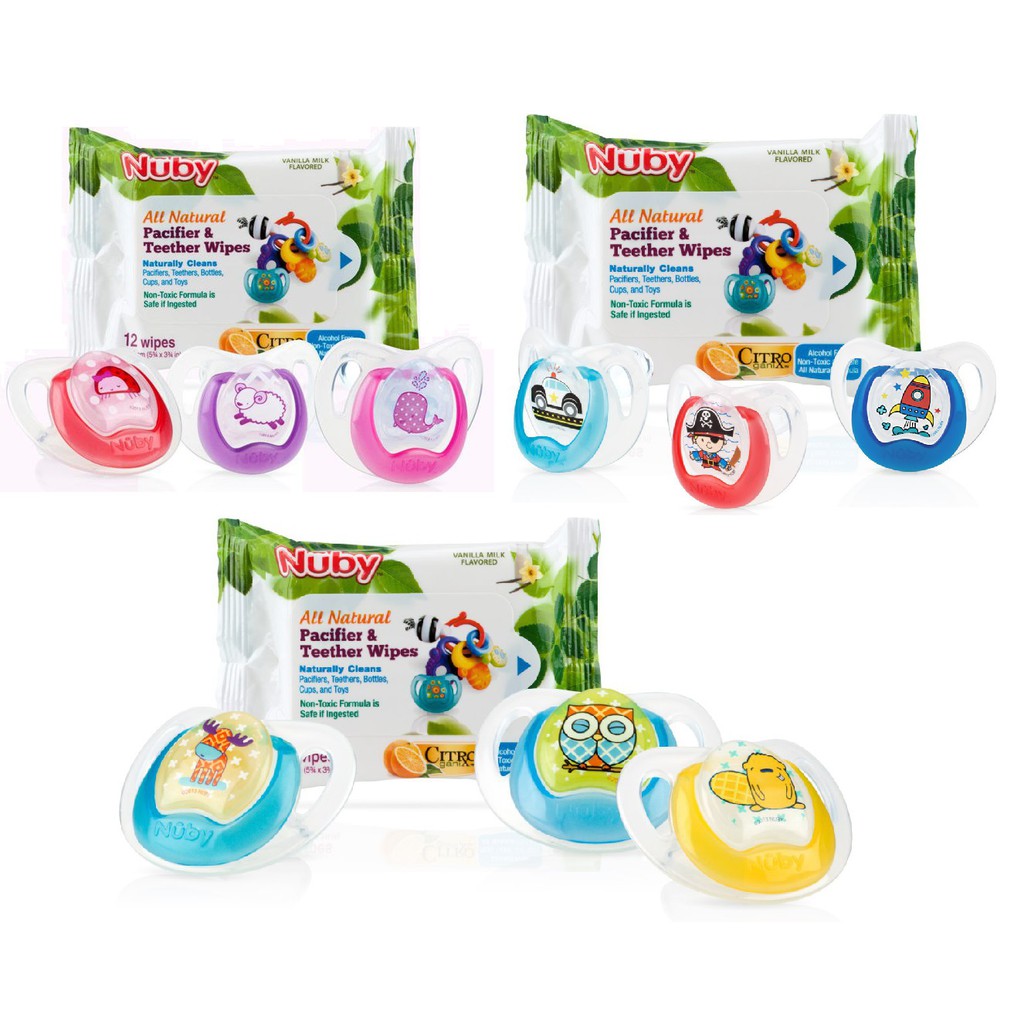 nuby soother and teether wipes