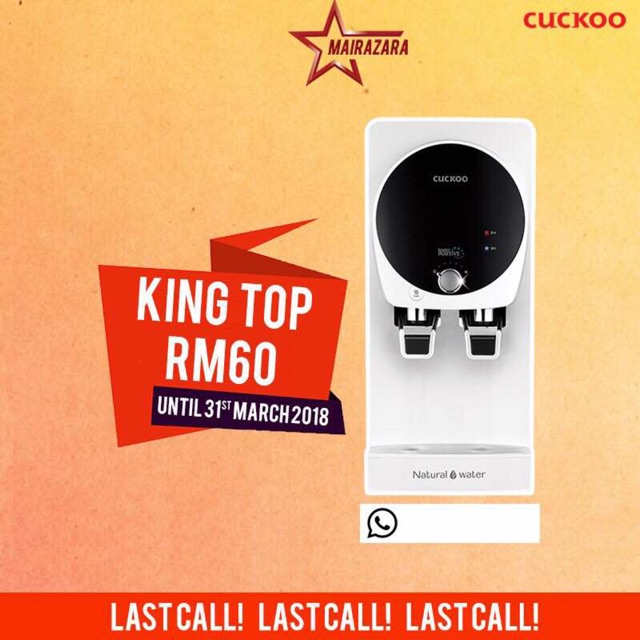 Penapis Air Cuckoo King Top Shopee Malaysia