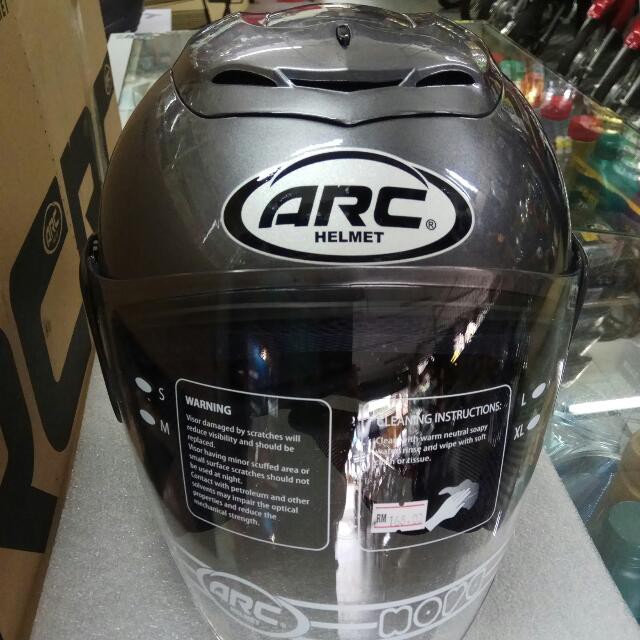 Arc Ritz Grey (open Face Helmet) 