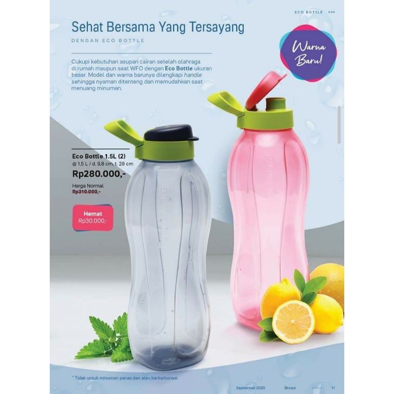 TUPPERWARE ECO BOTTLE 1.5 LITER WITH HANDLE Shopee Malaysia