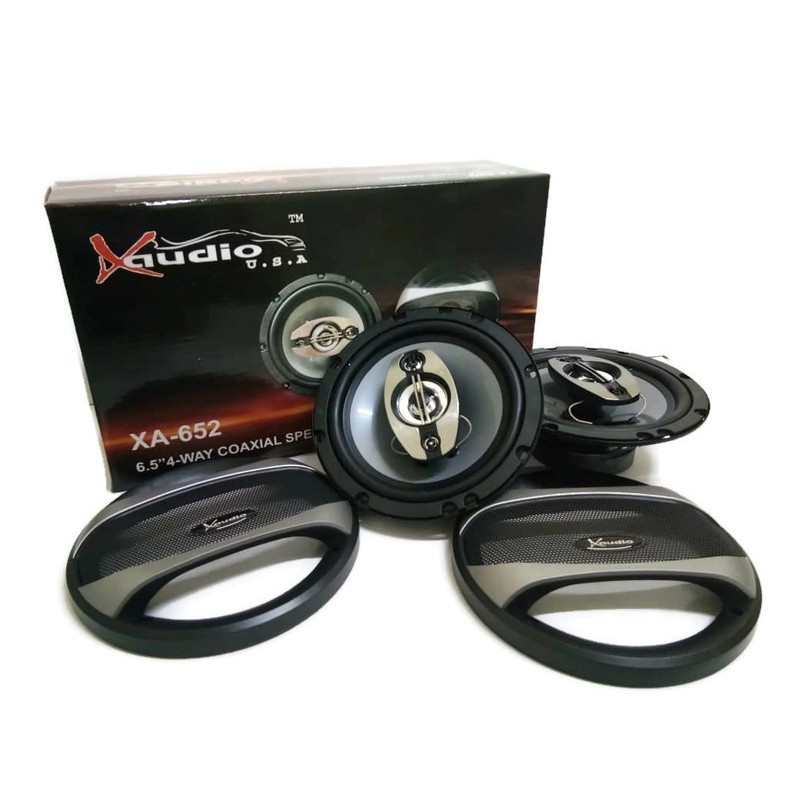 X Audio 6.5" 4 Way Coaxial Speaker XA-652 Power 300W Car Audio ...