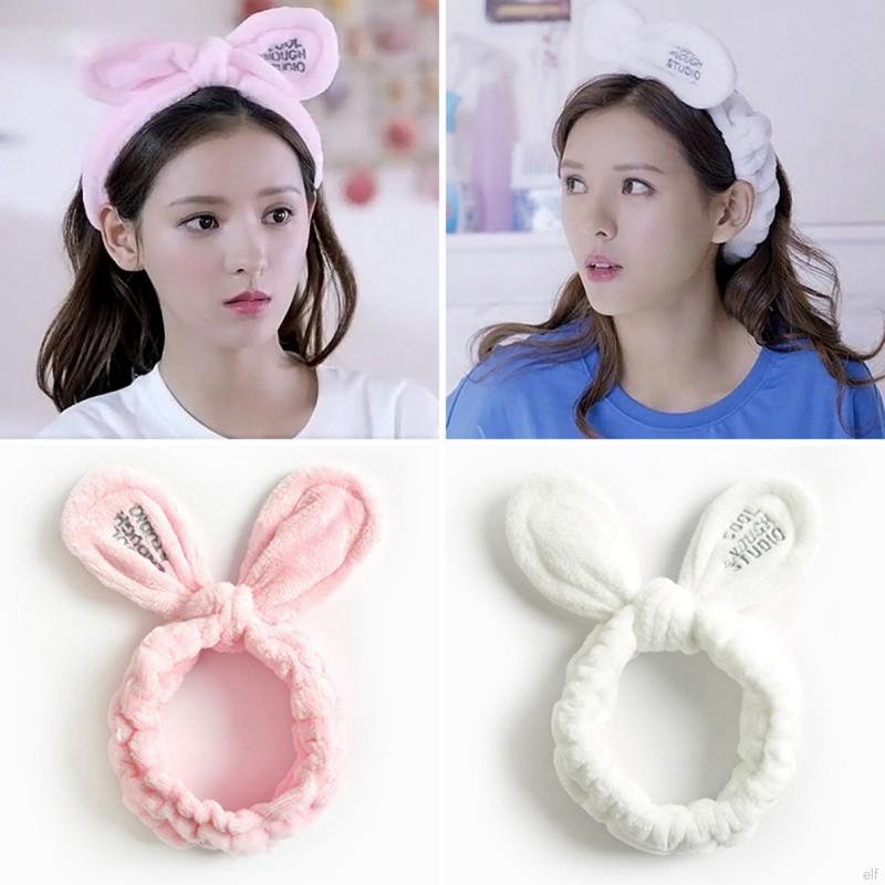 Elf Cute Big Ears Comfortable Wash Hair Elastic Band Shopee
