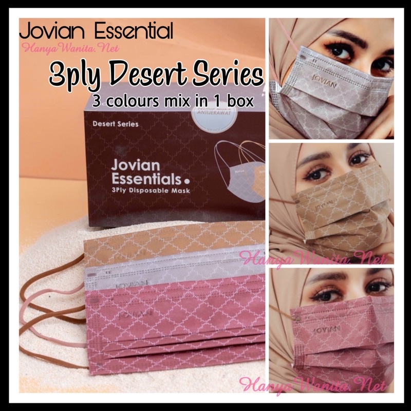 JOVIAN 3PLY FACEMASK HIJAB MASK HEAD LOOP FACE MASK MEDICAL GRADE
