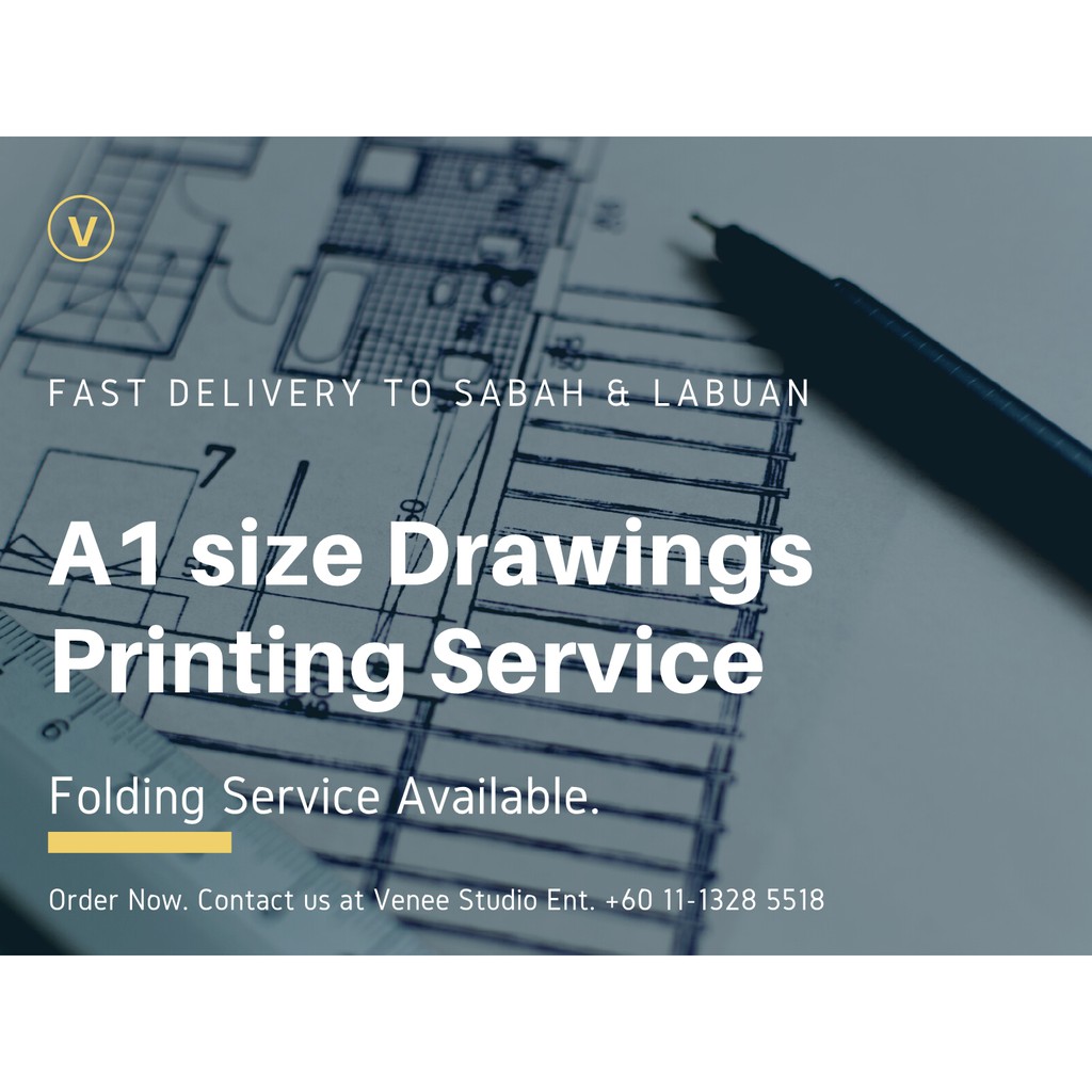 A1 size drawings printing (Sabah