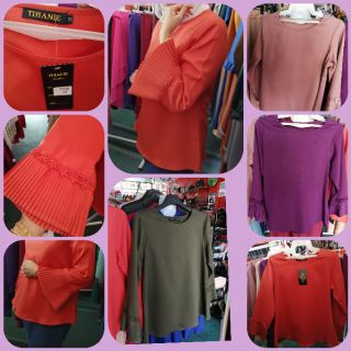 Blouse Tihanie size 38 4 warna  pink  belacan purple oren 