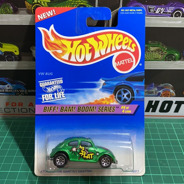 Hot Wheels Green Volkswagen Bug w/7 Spoke Wheels & NO HW's Tampo VHTF
