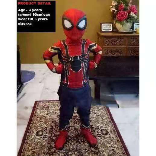 Kids Boy Cosplay Movie Spiderman 2 Jumpsuit | Shopee Malaysia