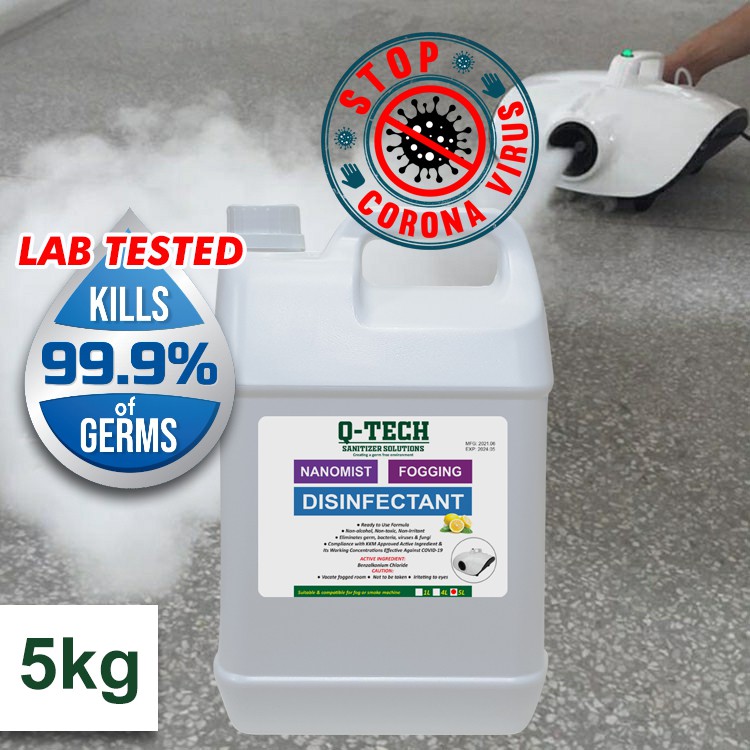 Smoke/Fogging Sanitizer Disinfectant Liquid /QTECH Nanomist & Fogging