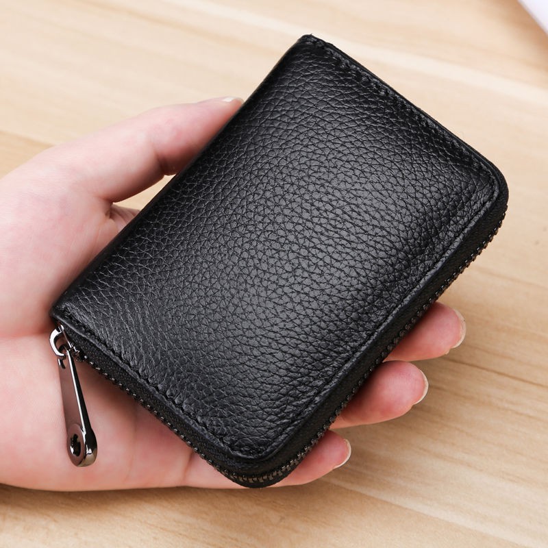Credit Card Holders Women Ladies Leather Credit Card Wallets Business Credit Card Holder Card Case for Women Black 