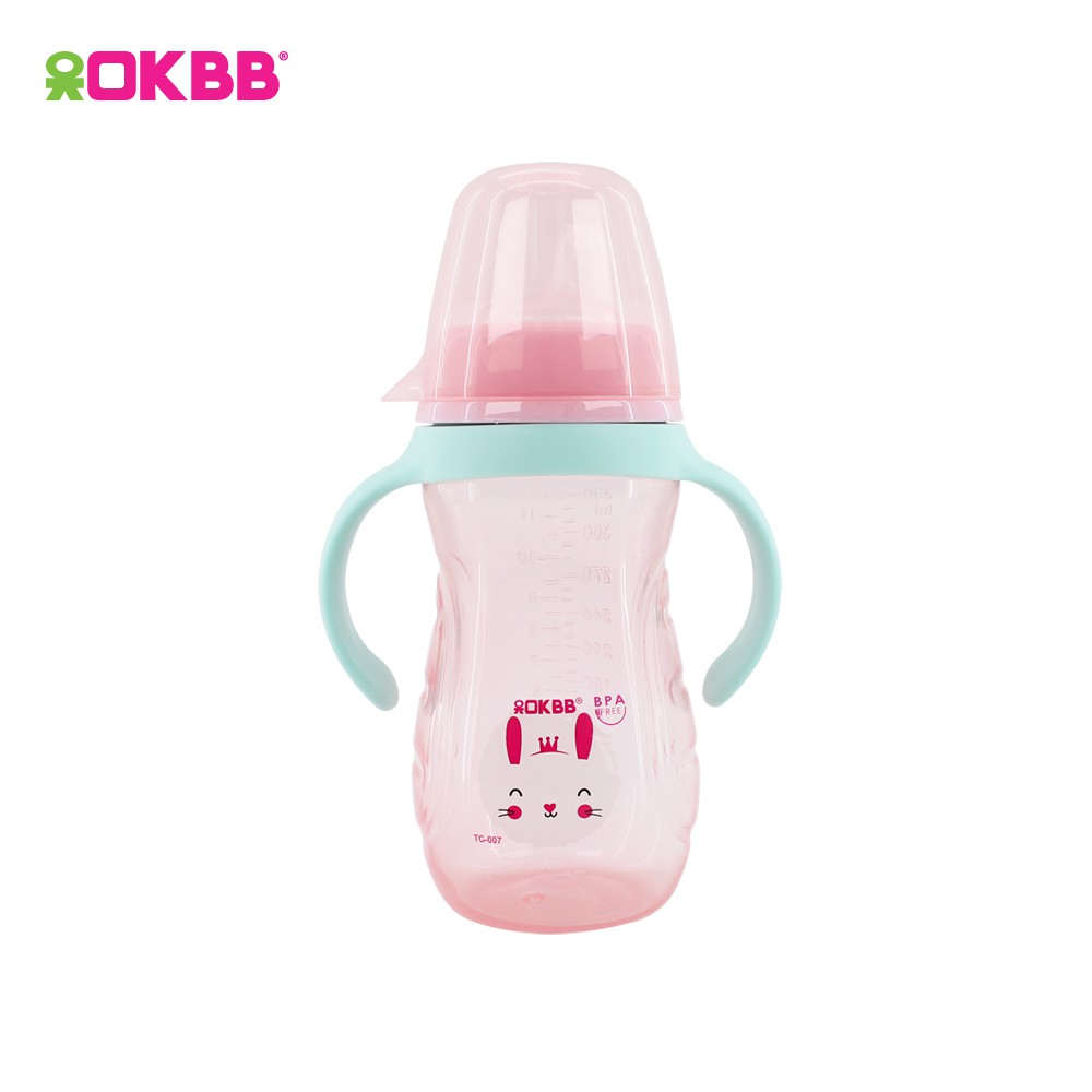 OKBB Drinking Bottle Cup With Handle Feeding Essentials 12 Oz (360ml) TC007