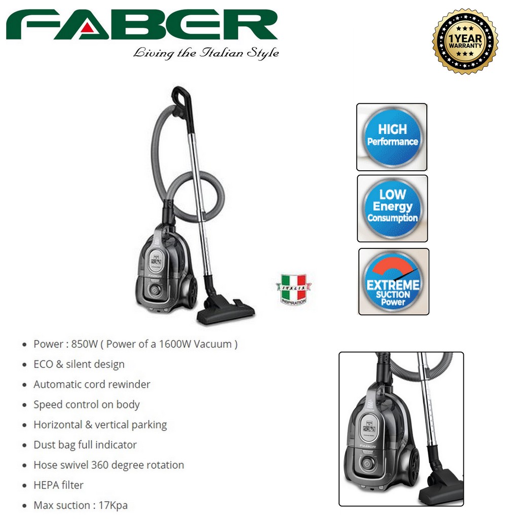 Super Silence Bagged Vacuum Cleaner With Hepa Filter