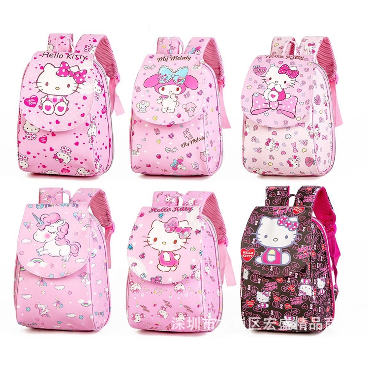 Kid's School Bag Unicorn Backpack Hello Kitty Bag Girls Begs Birthday Gift | Shopee Malaysia