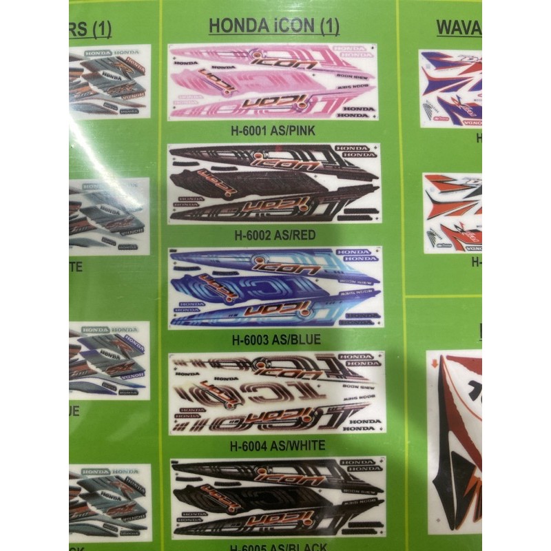 Honda Icon Stripe Body Sticker | Shopee Malaysia