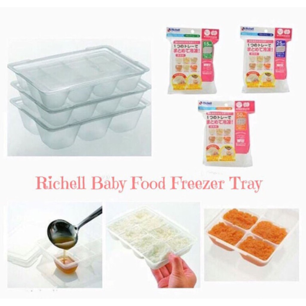 Richell Baby Food Freezer Tray Shopee Malaysia