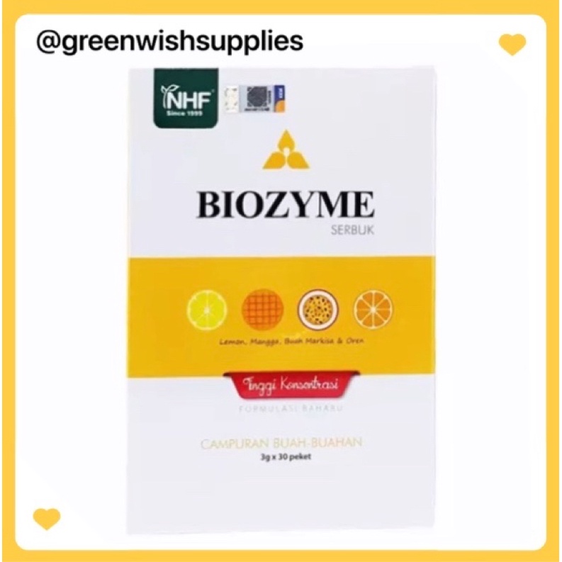 NHF Biozyme Tropical Fruit Digestive Enzyme Food Supplement (5g x