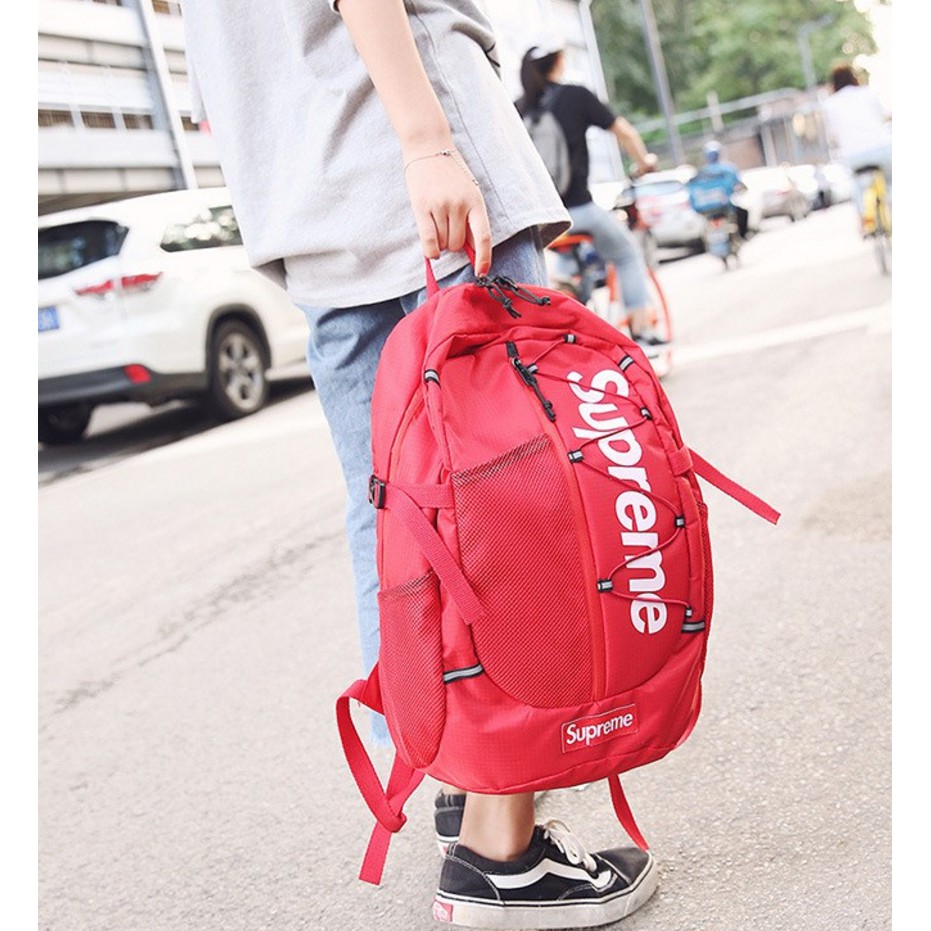 supreme ss17 red backpack