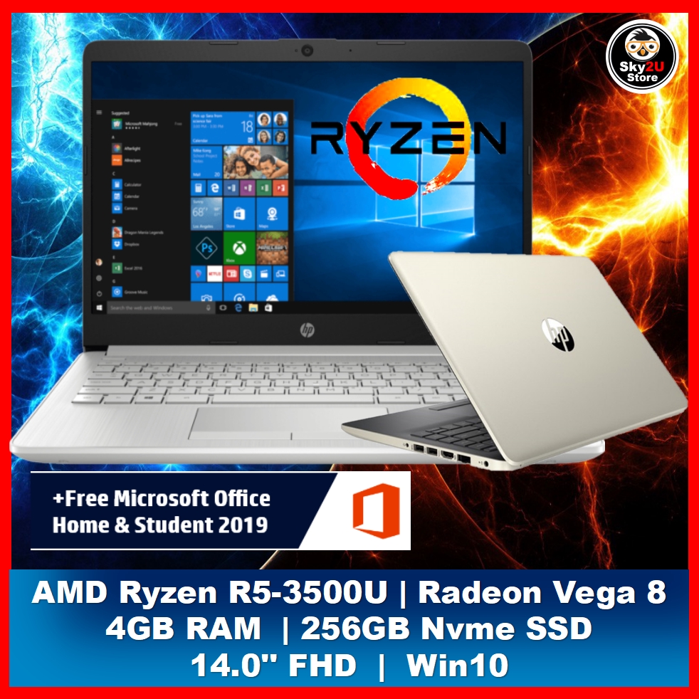 Hp 14 Amd Ryzen 5 Laptop Shopee Malaysia 4068