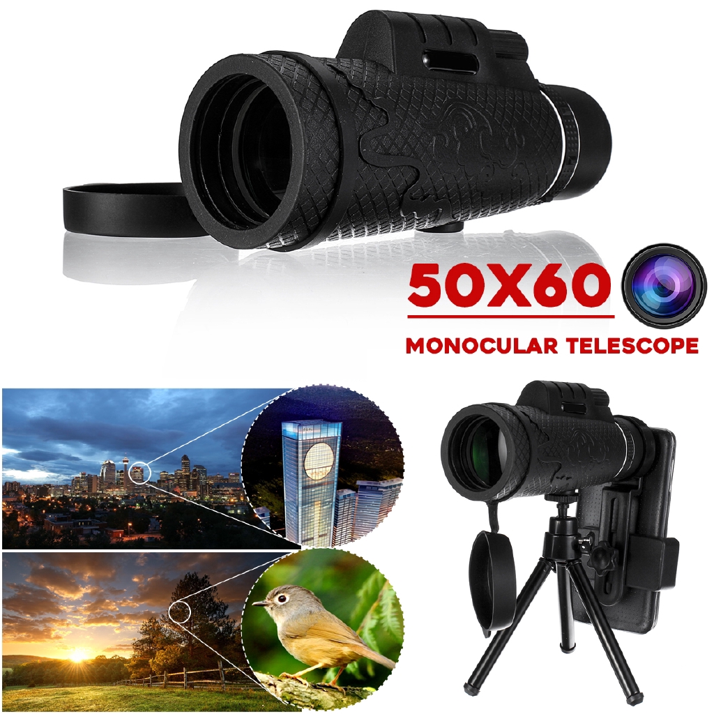 Monocular Telescope For Mobile ▻ Miuo 12X50mm High Power Monocular◅  Smartphone Zoom Lens Review - YouTube