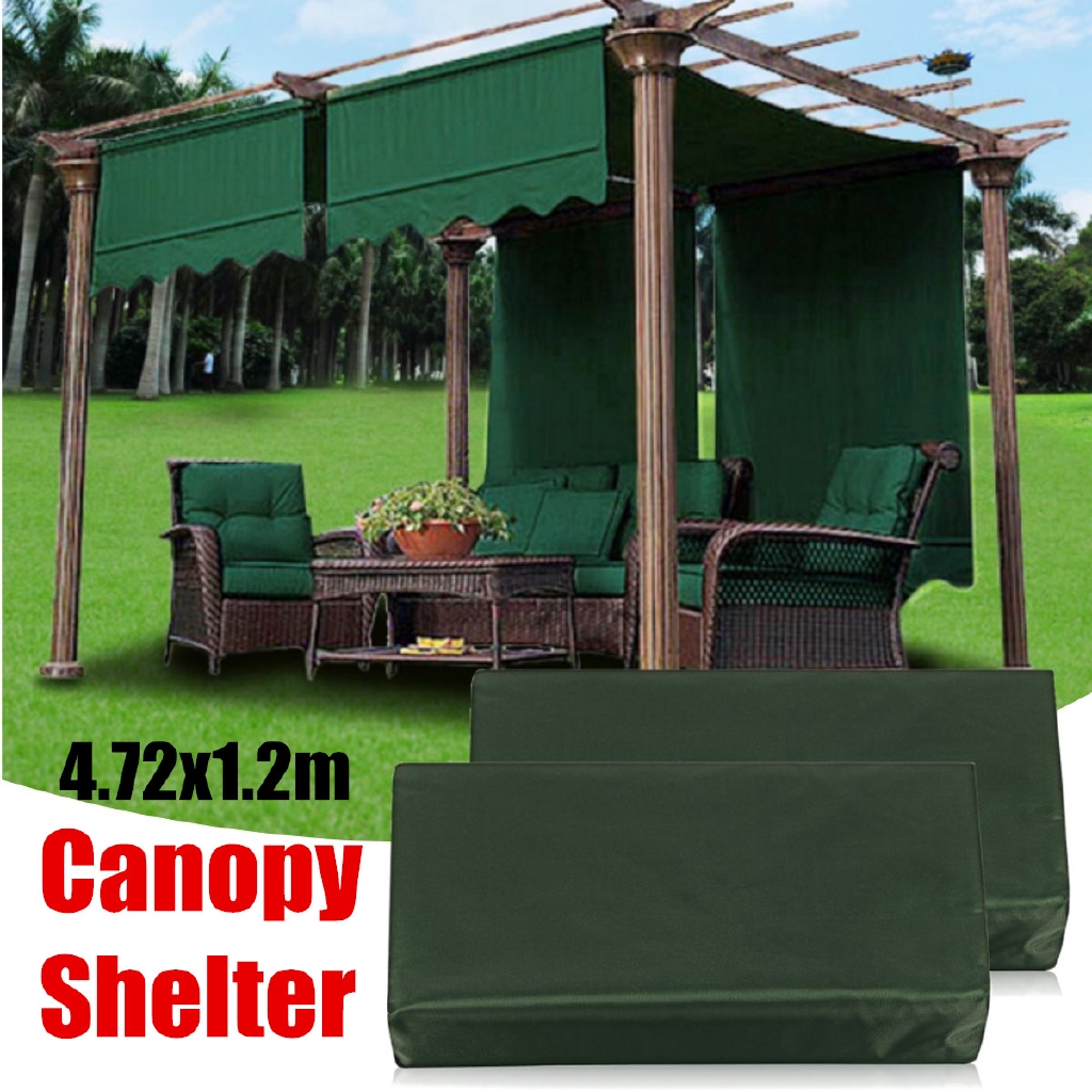 Dongxi 2pcs 4 72x1 2m Sun Shade Pergola Canopy Outdoor Cover Patio