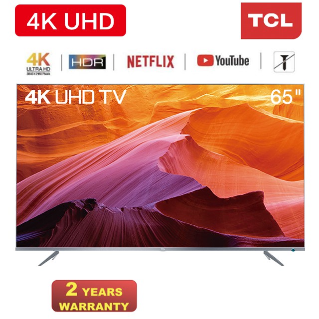 TCL 4K UHD Smart LED TV (65") 65P6US  Shopee Malaysia