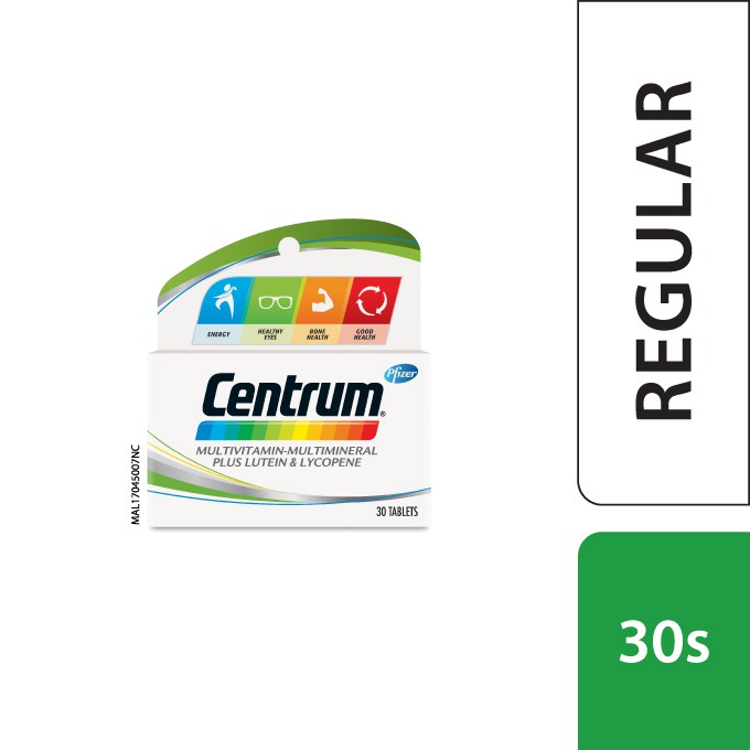 Centrum MultivitaminMultimineral Plus Lutein Healthy Eyes & Lycopene Good Health for Young