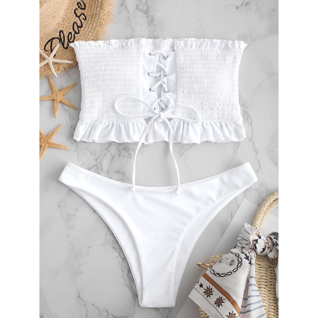 zaful ruffle bikini