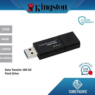Pen Drive Kingston DT100 G3 USB 3.0 - Chiavette Flash Da 8GB A 128GB - Nuova