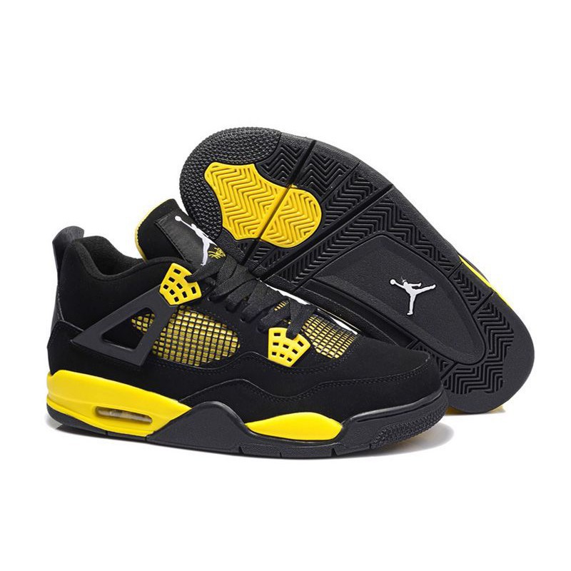 jordan 4 black yellow