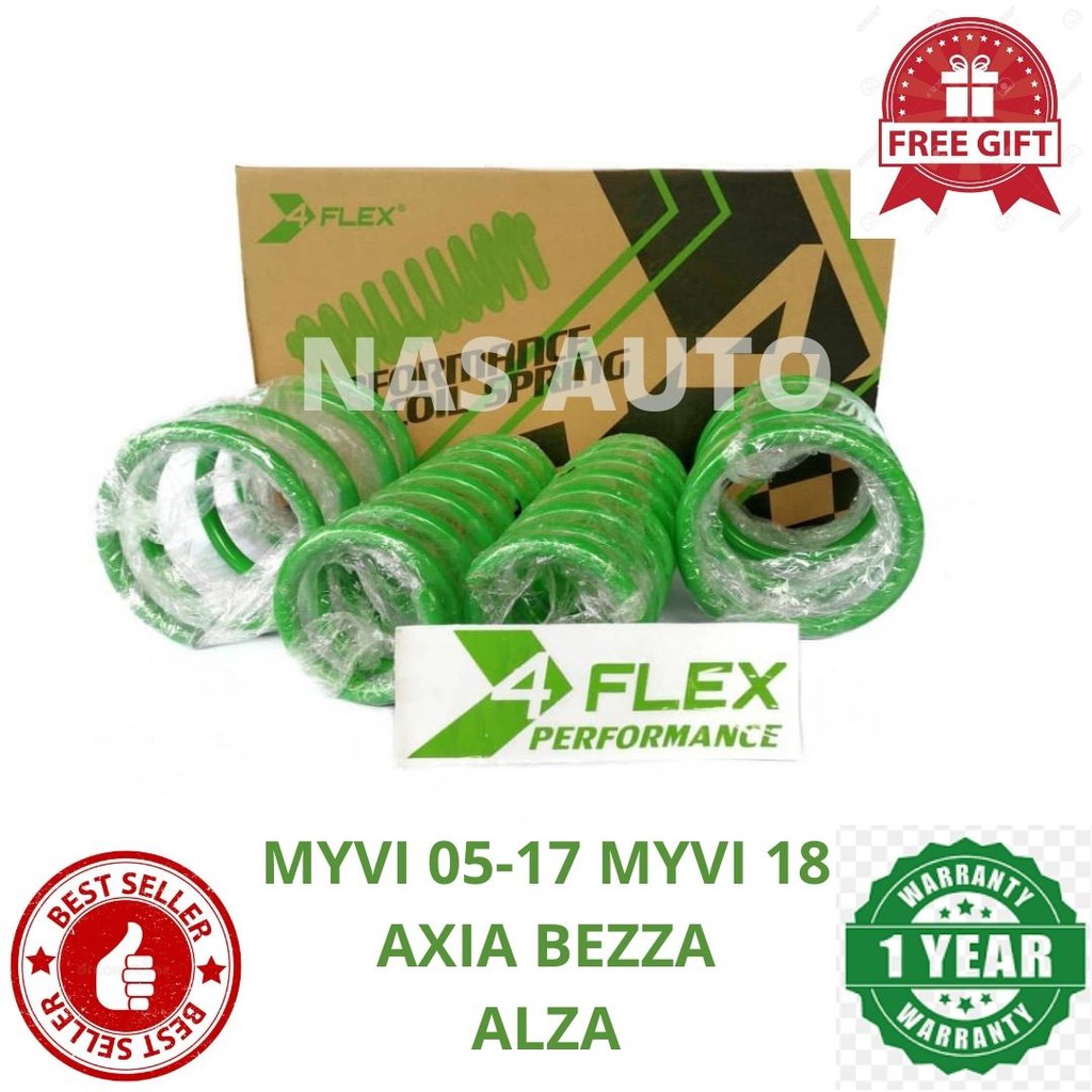 4flex Axia Bezza Myvi Alza Myvi 2018 Sport Spring Shopee Malaysia