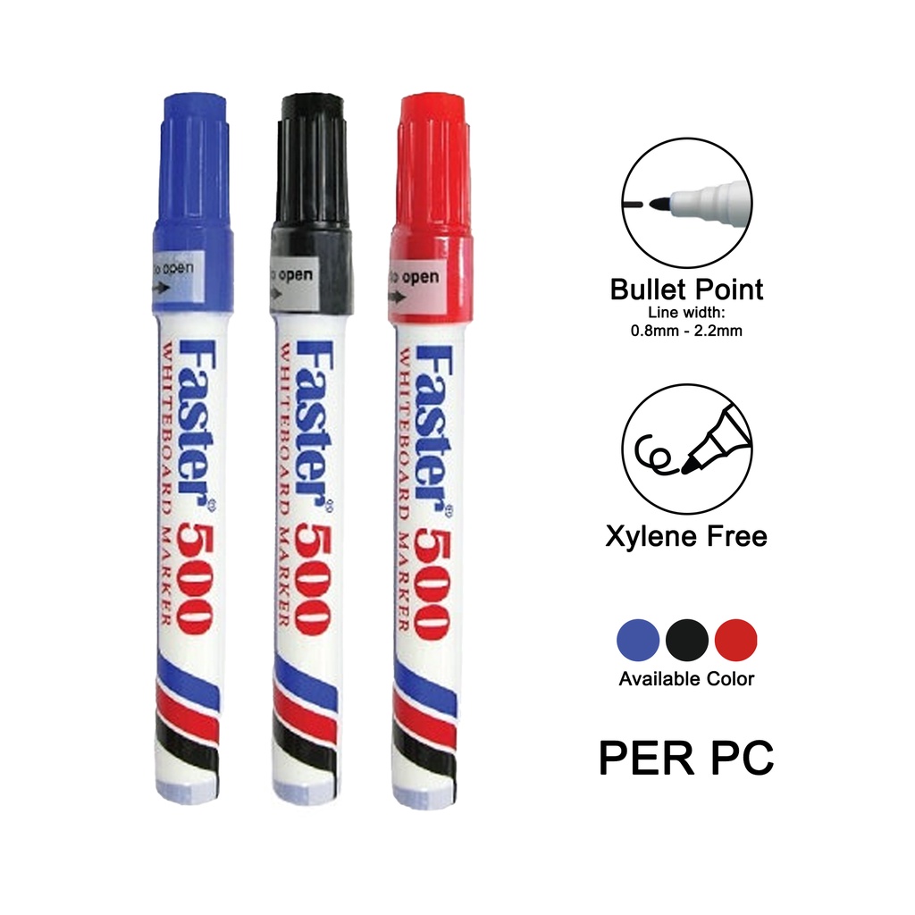 faster-500-whiteboard-marker-bullet-nib-m-f-500-shopee-malaysia