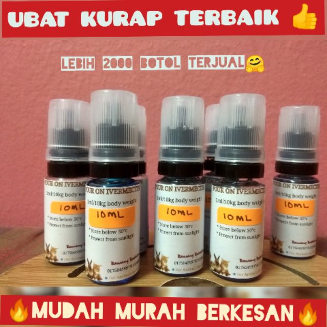 100 orie-Tiada campur air- Blue Drop-Ubat kurap Arnab-Ubat 