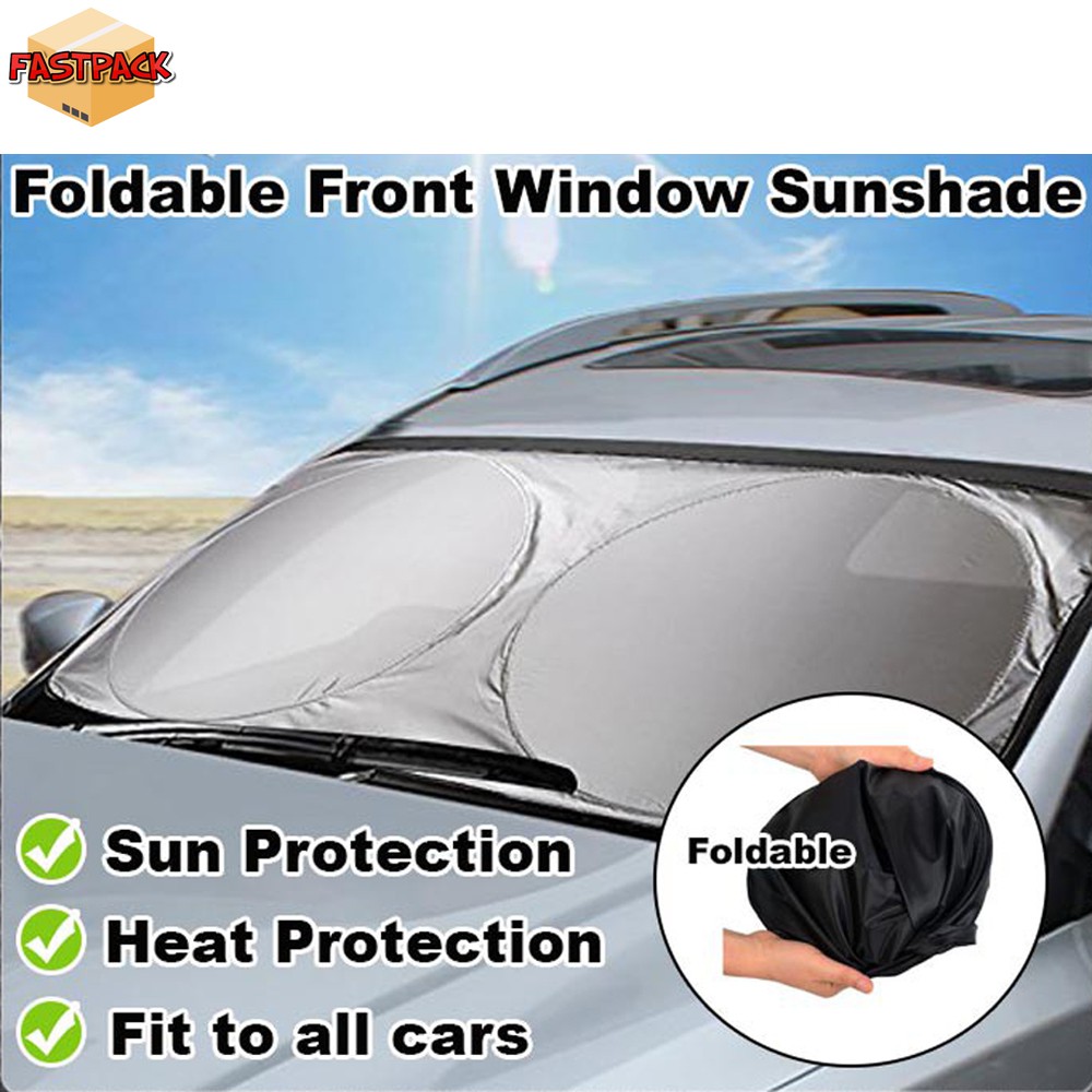 Foldable Stylish Sunshade Sun Visor Jumbo Car Shade Bubble Laser ...