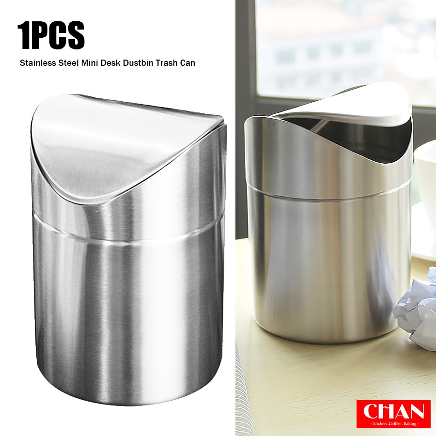 Mini Desk Dustbin Rubbish Waste Bin 1 5l Kitchen Countertop Trash