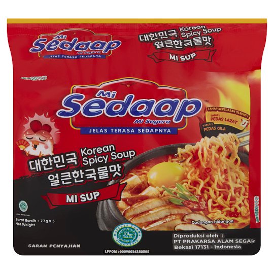 Wingsfood Selection Mi Sedaap Instant Korean Spicy Soup Instant Noodles