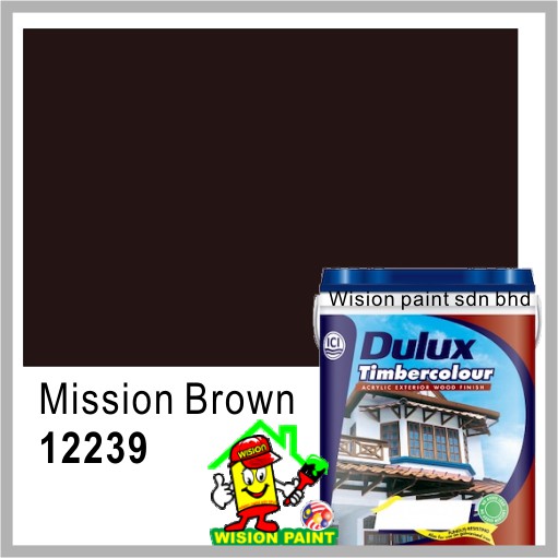 MISSION BROWN 12239 ( 1L ) DULUX PAINT TIMBERCOLOUR ACRYLIC EXTERIOR