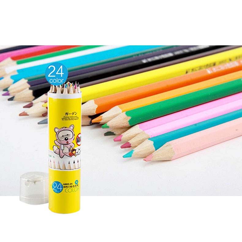 [FREE Sharpener] Muhui Premium Watercolour Pencils Set 12L/18L/24L/36L Colour Pencil