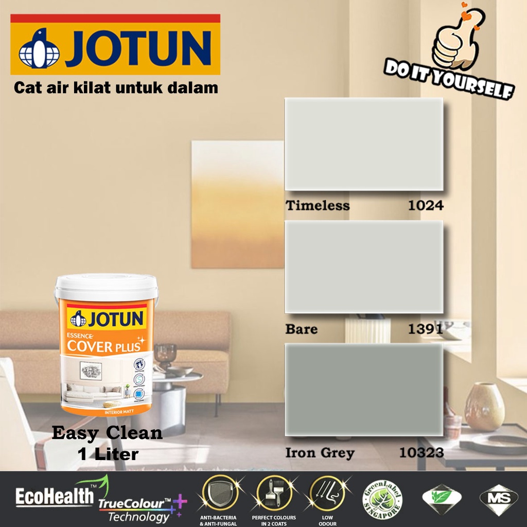 JOTUN ESSENCE COVER PLUS INTERIOR MATT 1 Liter Timeless 1024 Bare