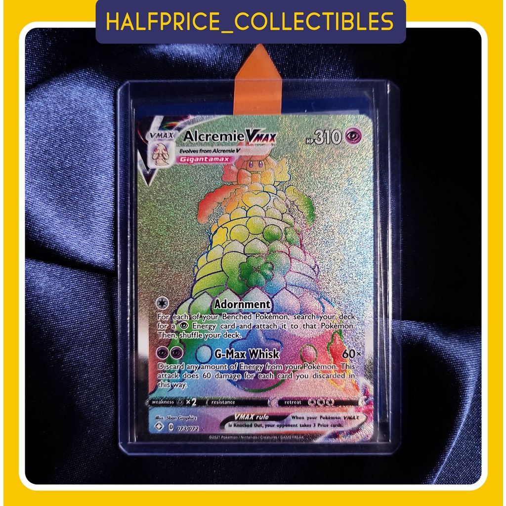 [ POKEMON TCG ] ALCREMIE VMAX RAINBOW SECRET RARE FULL ART SHINING